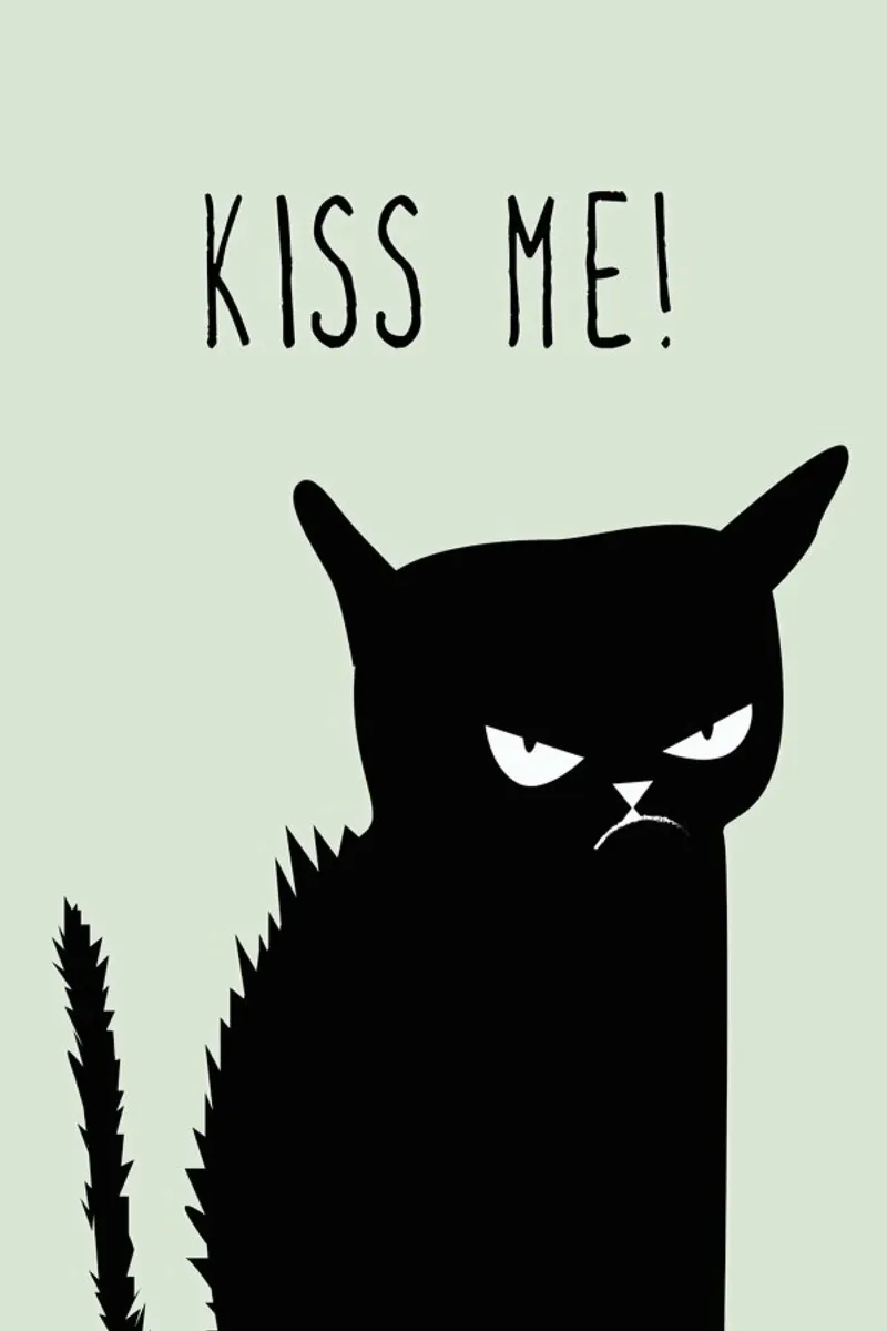 Kiss Me Cat hahnemühle by Amy & Kurt