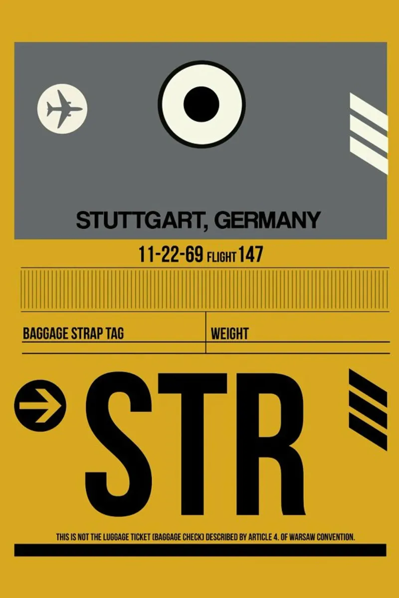 STR - Stuttgart poster da Naxart