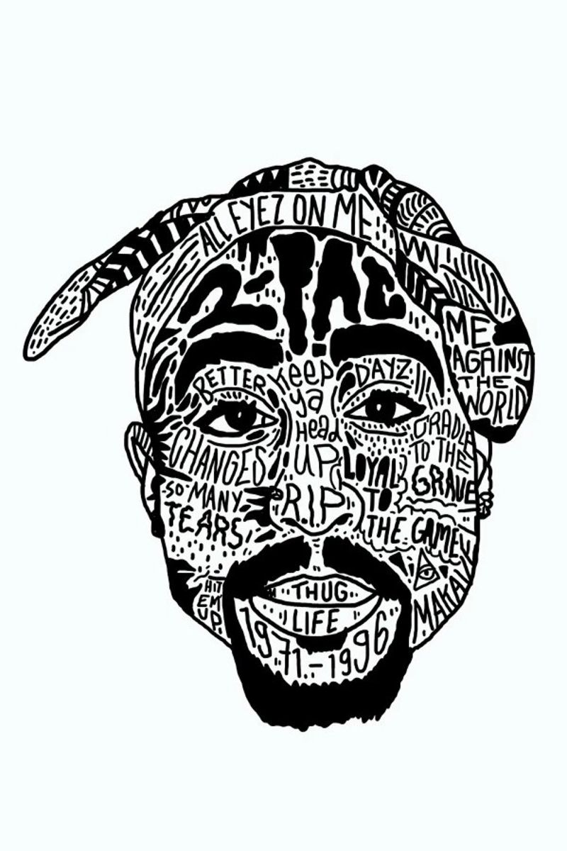 Tupac poster de Nick Cocozza