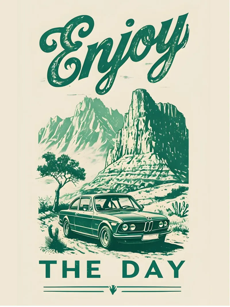 Godetevi la giornata Auto d'epoca retrò carta hahnemühle da RETRO VINTAGE EDITION