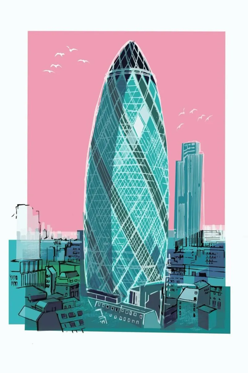 St. Mary Axe pellicola backlit da Rocket68