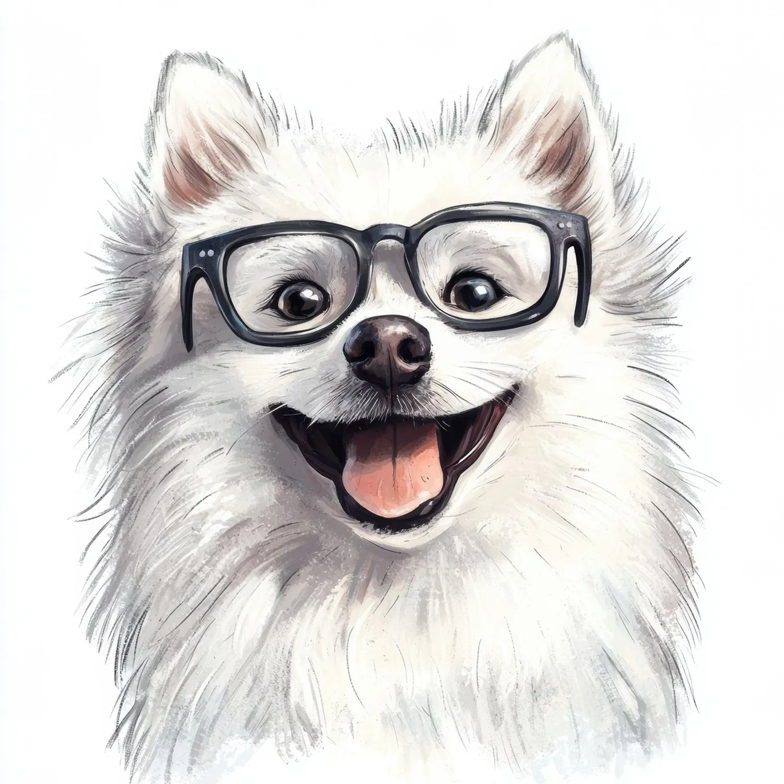 Divertente Eschimese americano con gli occhiali poster da Funny Animals