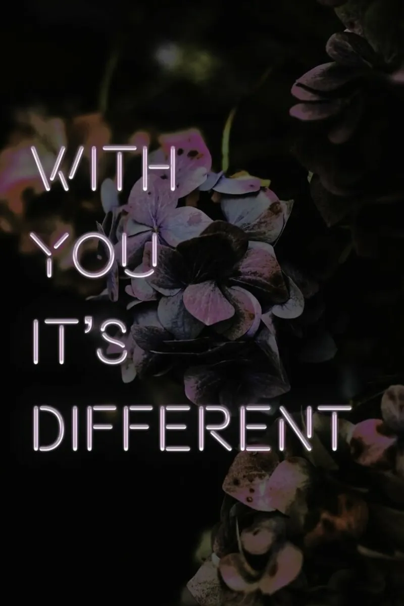 With you it's different alluminio dibond da Oh Darling