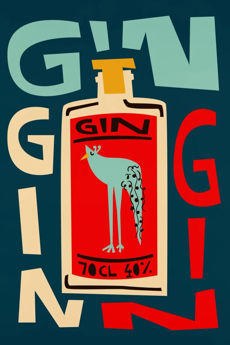 Gin Gin Gin pellicola backlit da Fox & Velvet