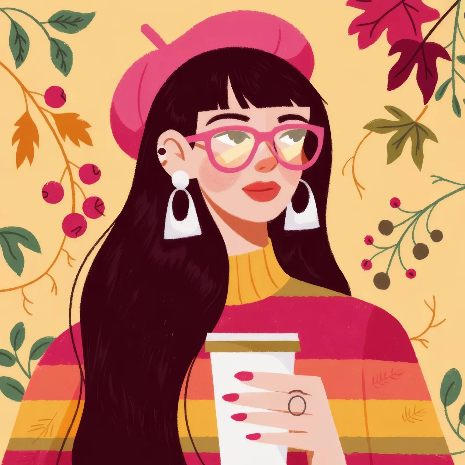 Herbst-Kaffeepause Hahnemühle von Emery Kate