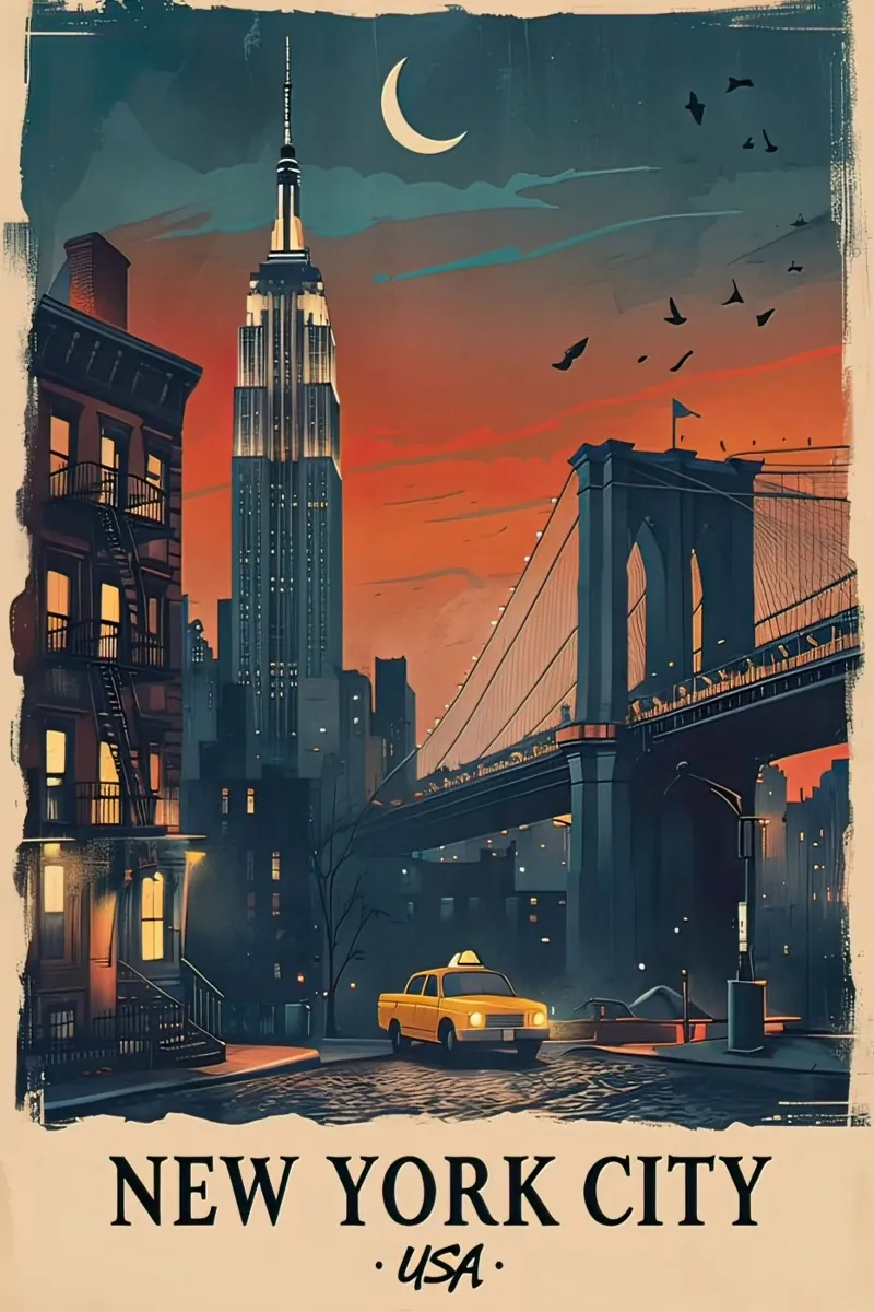 Manifesto di New York pellicola backlit da ARTVI-SHOP