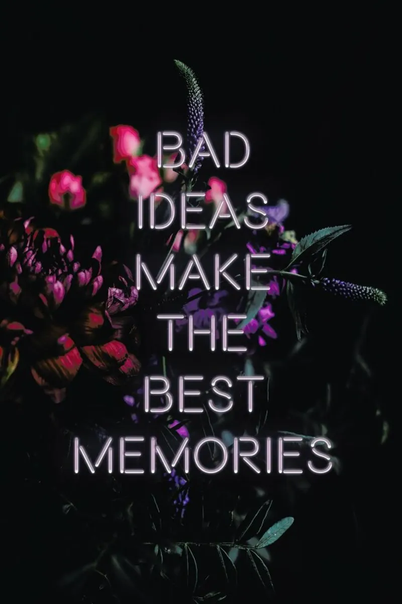 Bad ideas make pellicola backlit da Oh Darling