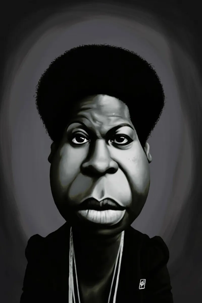 Nina Simone pellicola backlit da Rob Art | Illustration