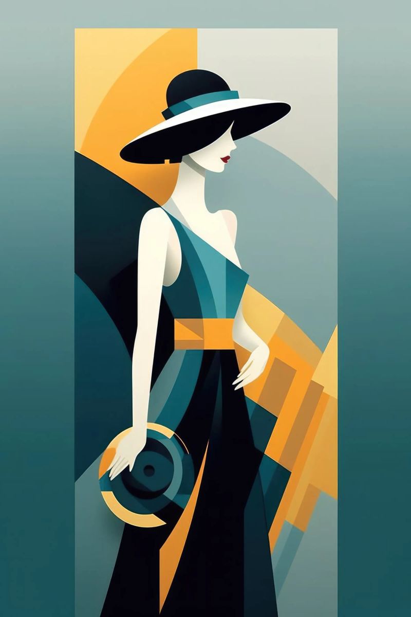 Art Deco Woman poster by Artful Muse