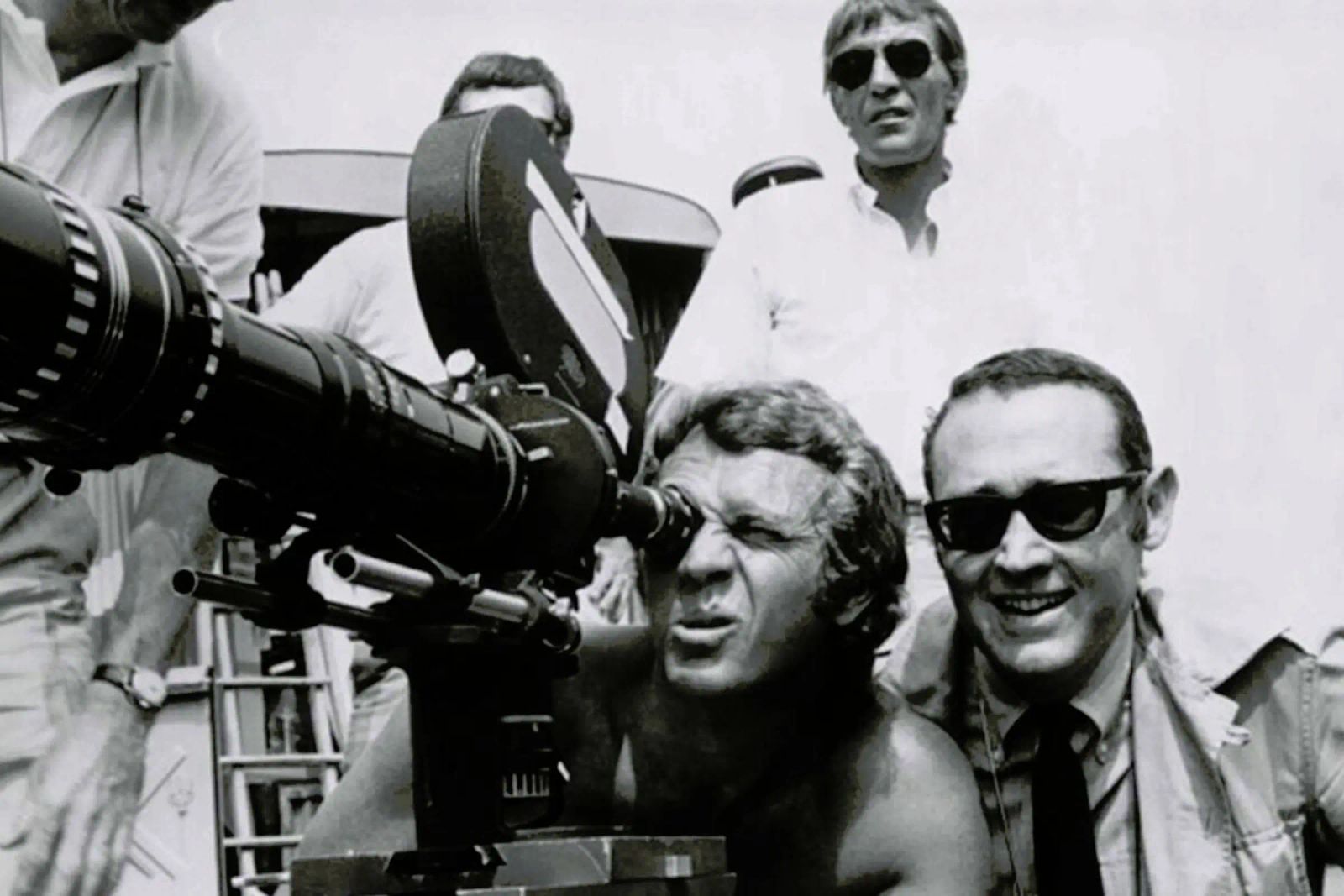 Steve McQueen behind the Camera Leinwand von Gallery Print and Art Limited