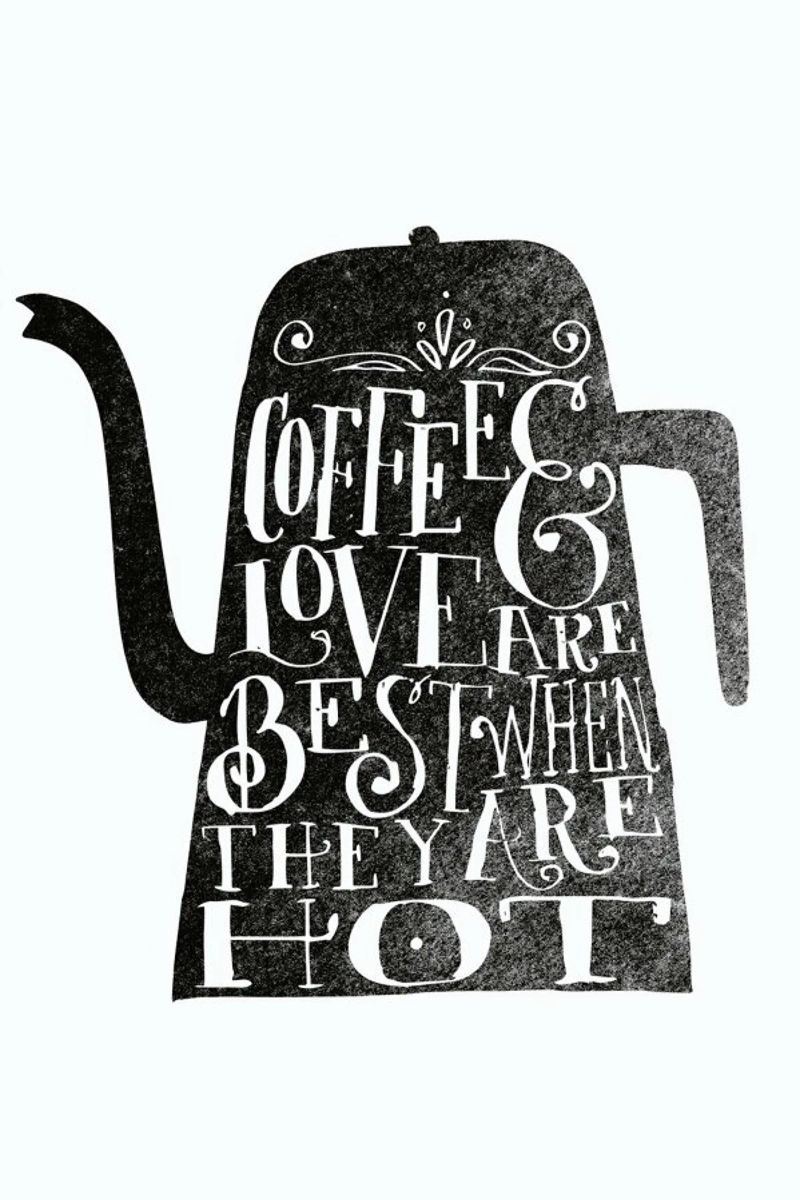 coffee & love poster by Matthew Taylor Wilson
