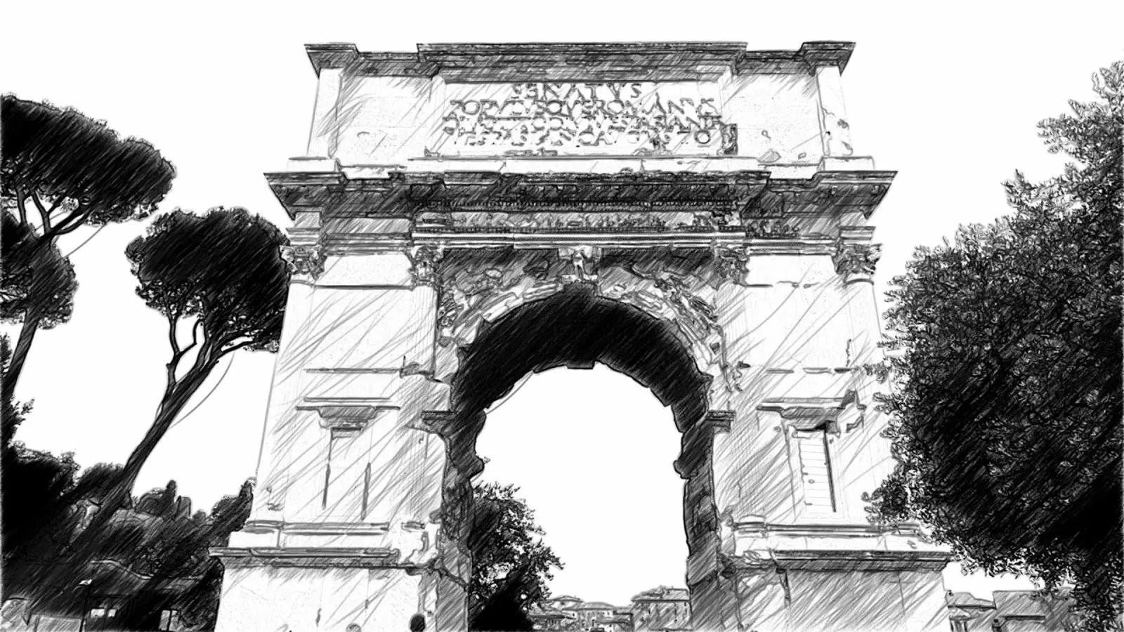 Roma pellicola backlit da Massimo Frascogna