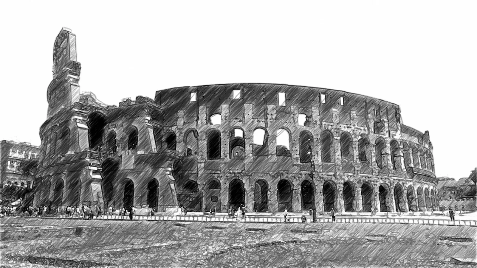 Colosseo pellicola backlit da Massimo Frascogna