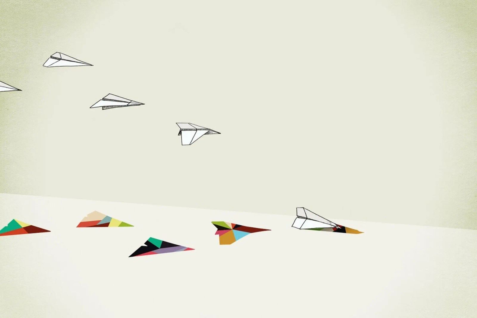 Walking Shadow - Paper Planes pellicola backlit da Jason Ratliff