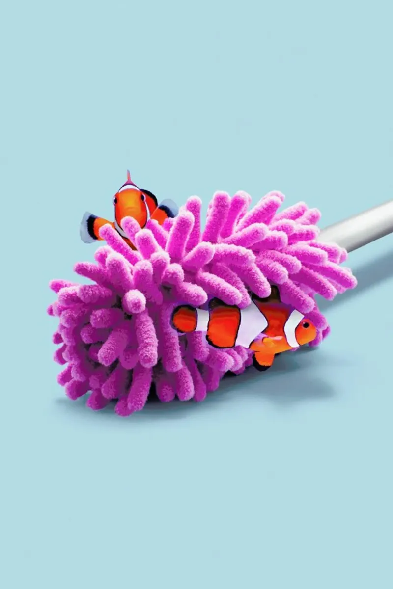 Clownfish poster con telaio in plastica da Jonas Loose