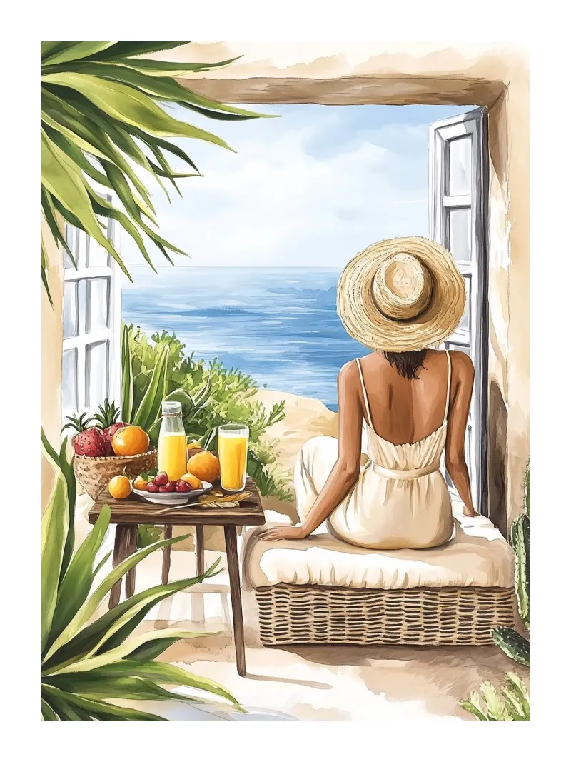 Colazione in riva al mare alluminio dibond da Shores & Skies