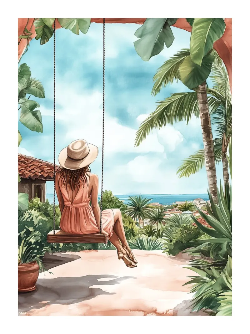 Un momento di relax davanti all'orizzonte carta hahnemühle da Shores & Skies