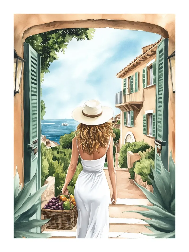 Mediterranean escape hahnemühle by Shores & Skies