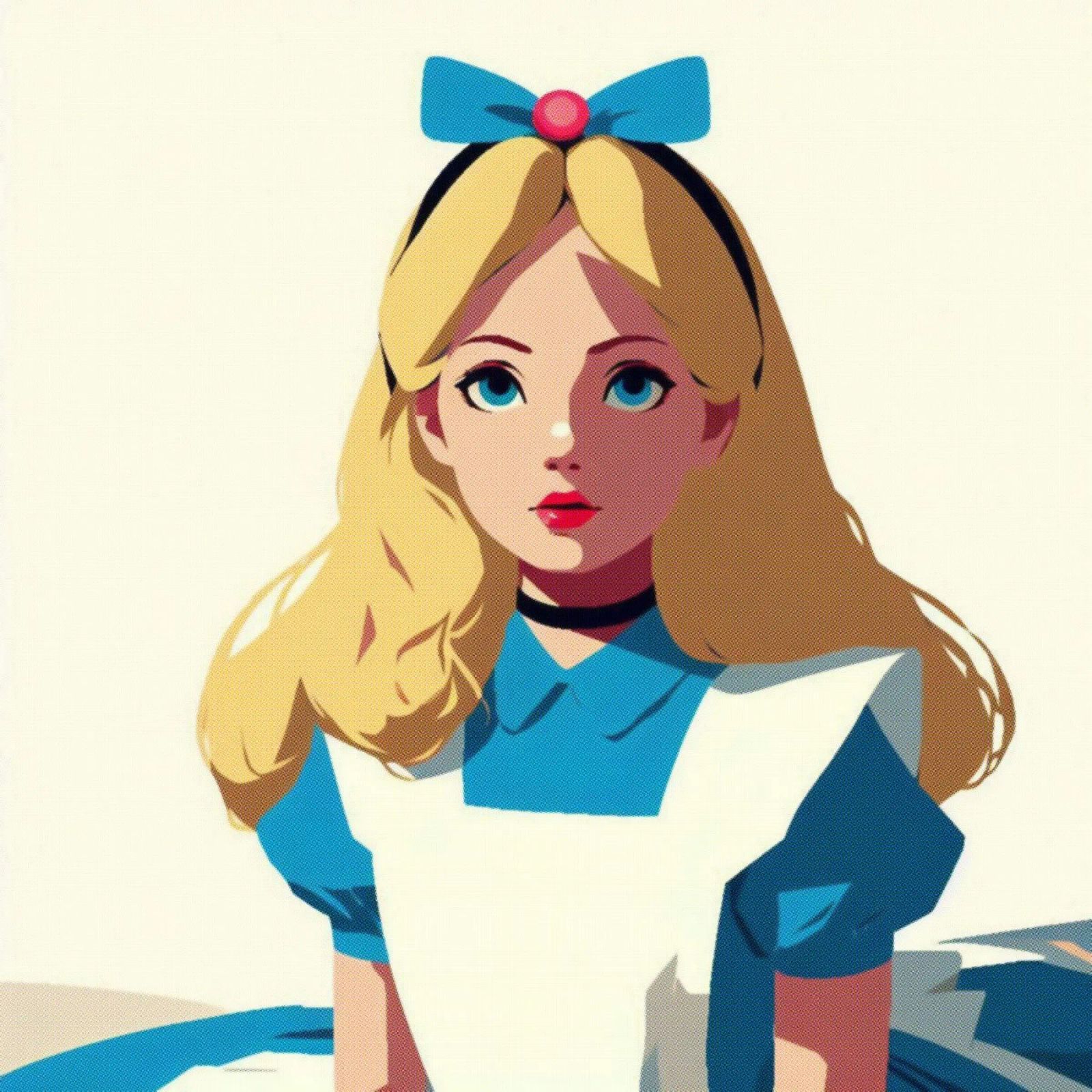 Alice – Vintage Posterdruck Poster von posterprints-by-nomad