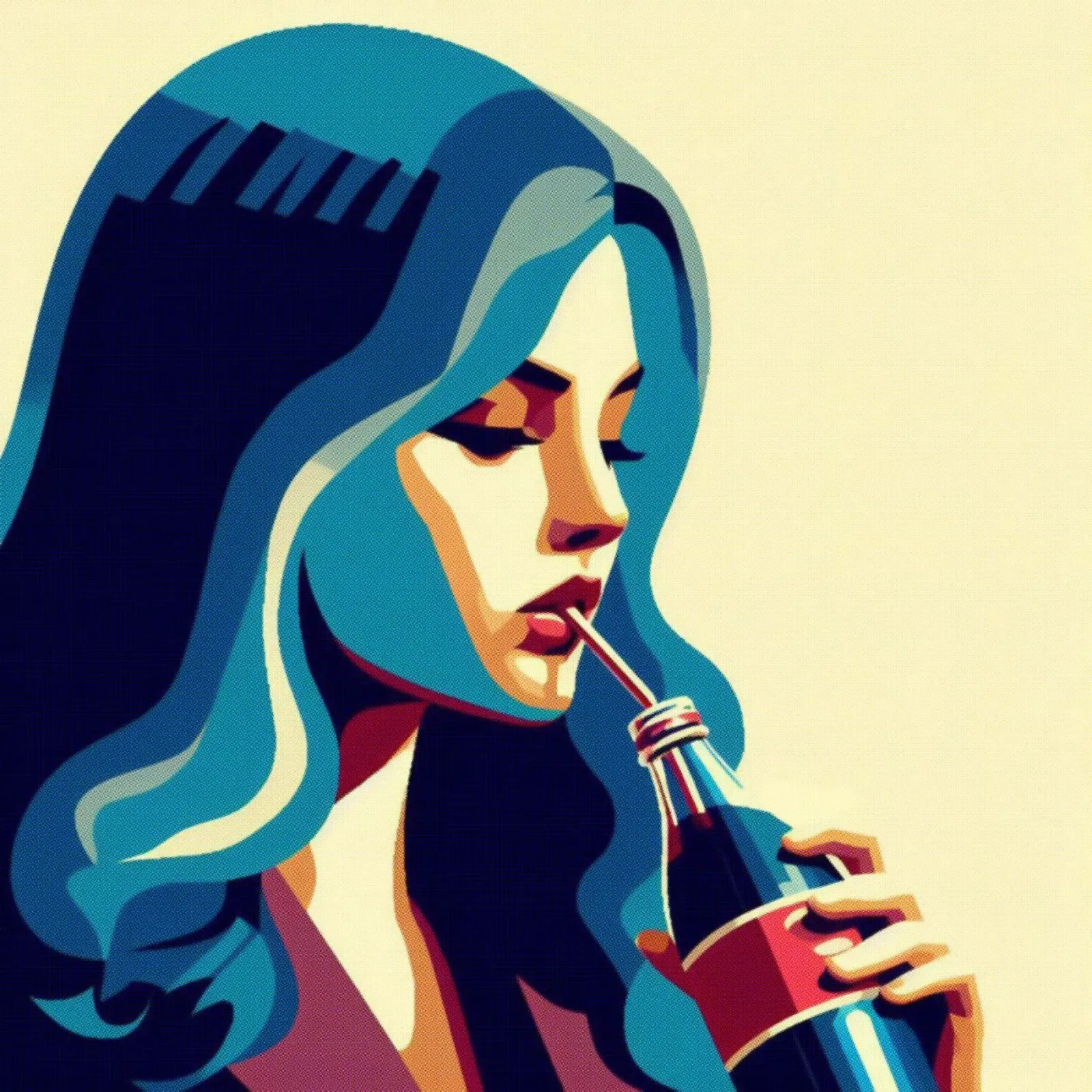 Coca Cola - Stampa poster d'epoca pellicola backlit da posterprints-by-nomad