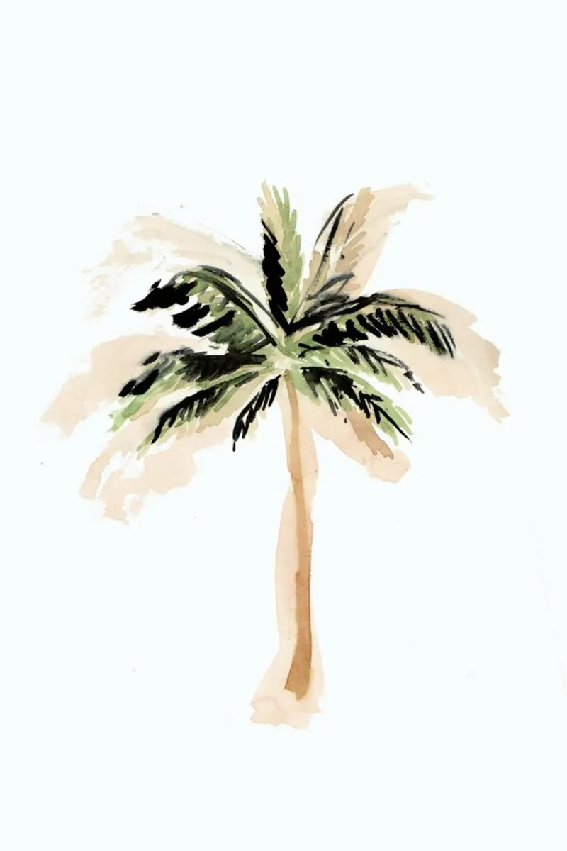 Palm Tree 3 pellicola backlit da Farina Kuklinski