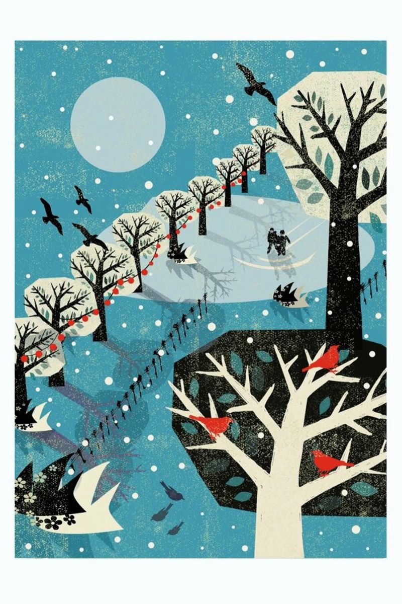 Winter Park Poster von Rocket68