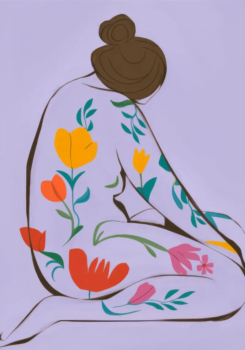 Coperta floreale Serenity pellicola backlit da Emery Kate