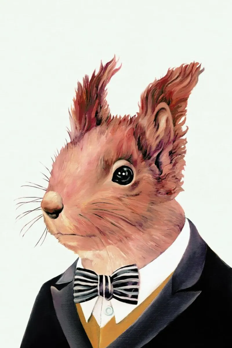 Red Squirrel carta hahnemühle da Animal Crew