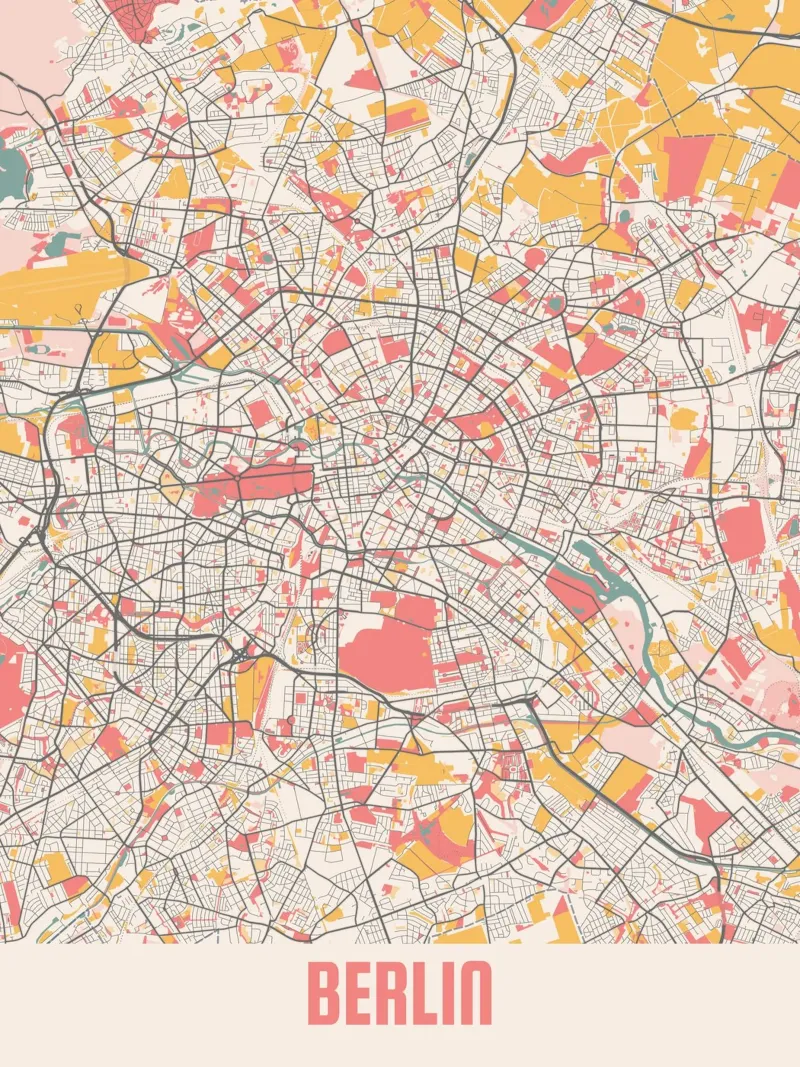 BERLIN Poster von Travelstudio