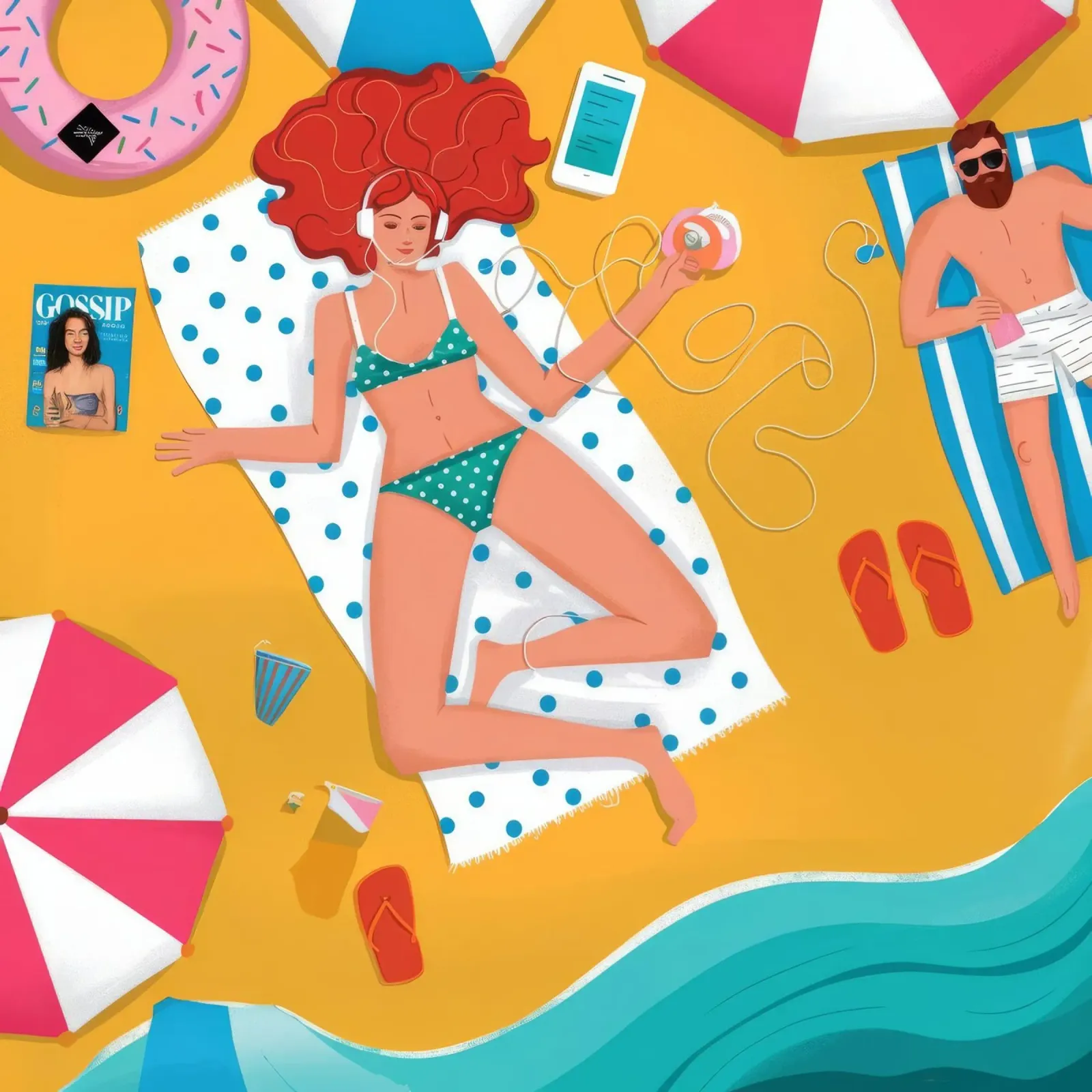 Giornata di relax in spiaggia pellicola backlit da Emery Kate