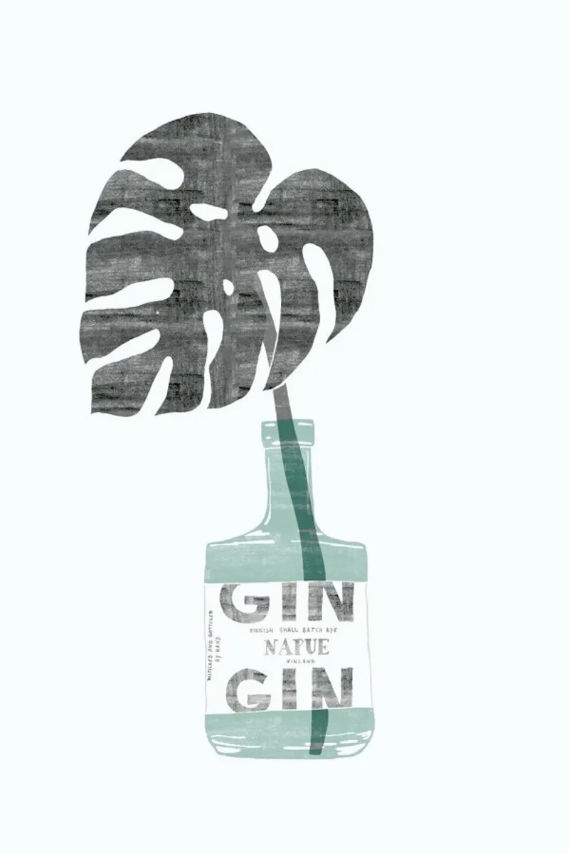 Urban Jungle No. 4 poster con telaio in alluminio da typealive