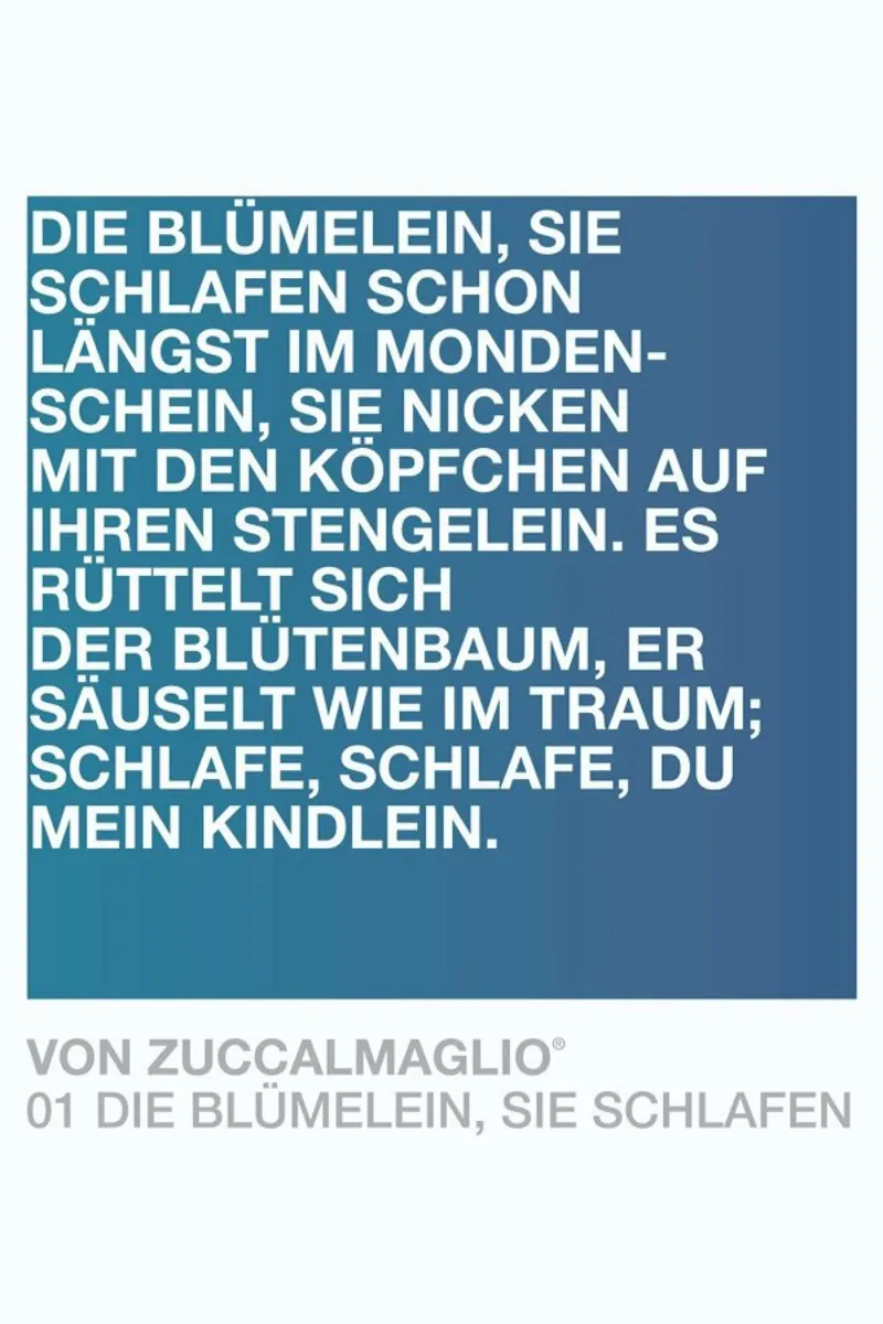 Die Blümelein Sie Schlafen 02 tela con Cornice a cassetta da UN-TYPISCH