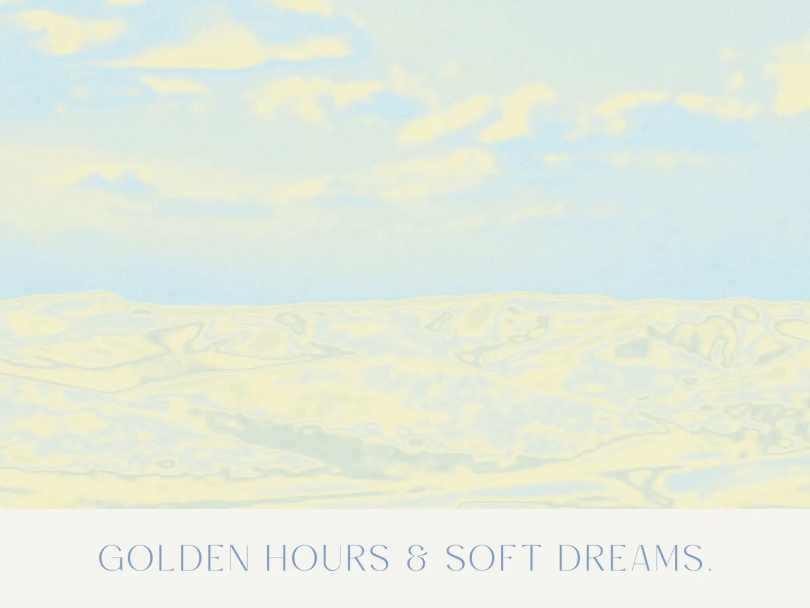 Golden Hours & Soft Dreams alluminio dibond da treechild