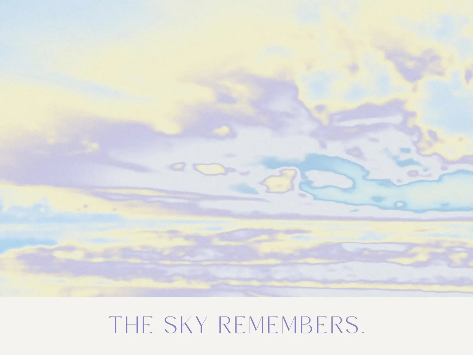 The Sky Remembers pellicola backlit da treechild