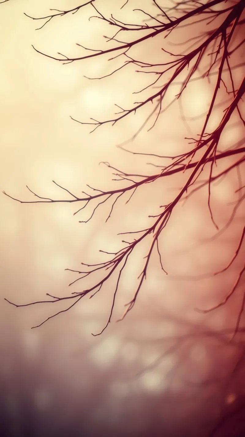 a softly blurred background with graceful tree branches canvas by DesignDoodle