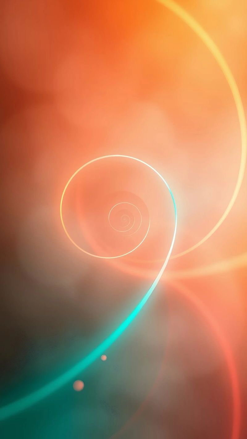 Dynamisches abstraktes Spiraldesign mit weichen Farbverläufen Hahnemühle von DesignDoodle