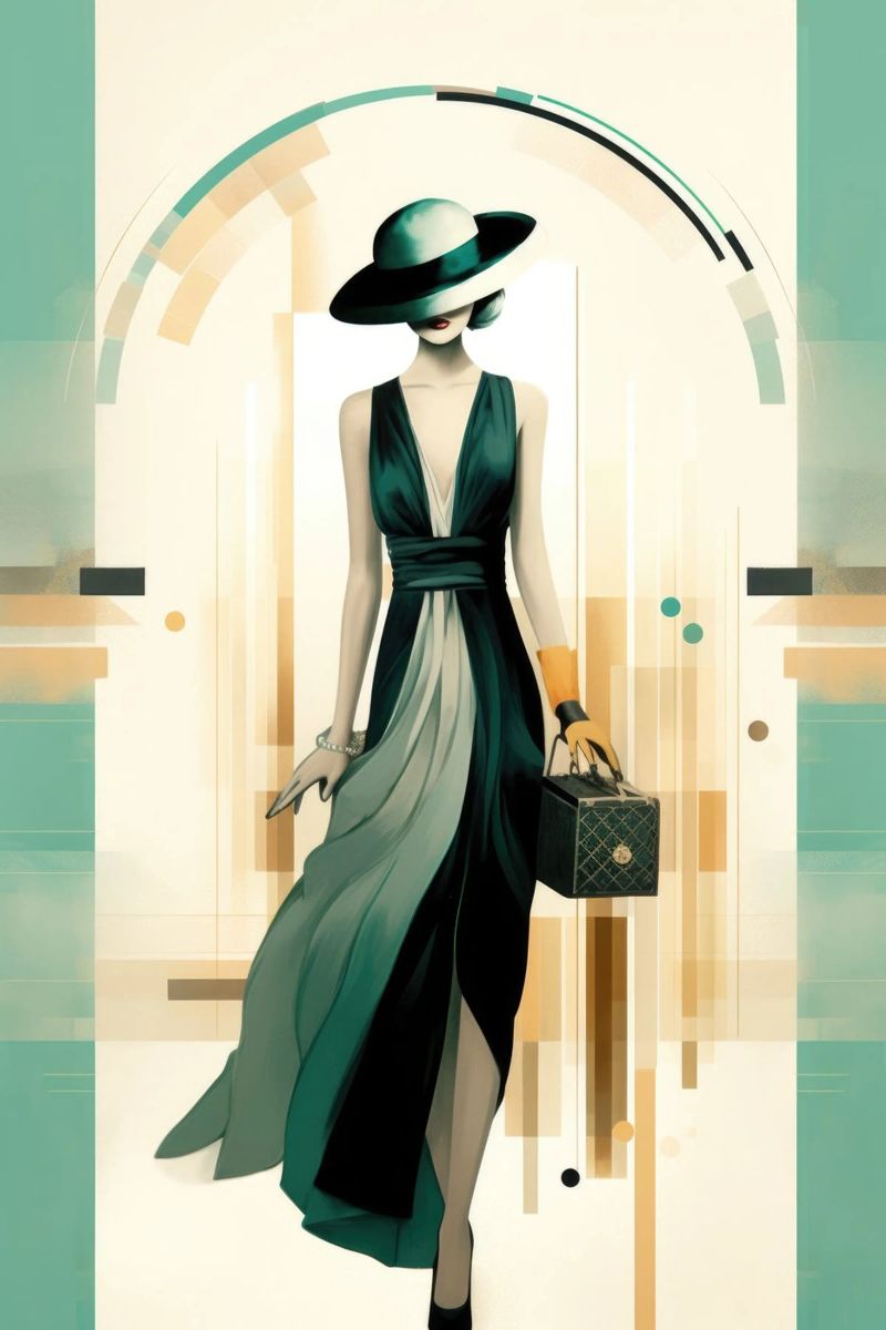 Art Deco Woman poster by Artful Muse