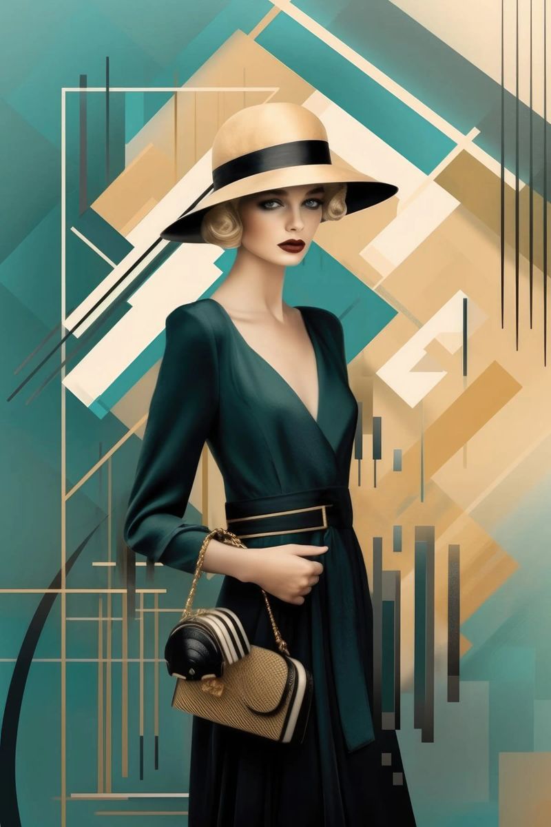 Art Deco Woman poster by Artful Muse