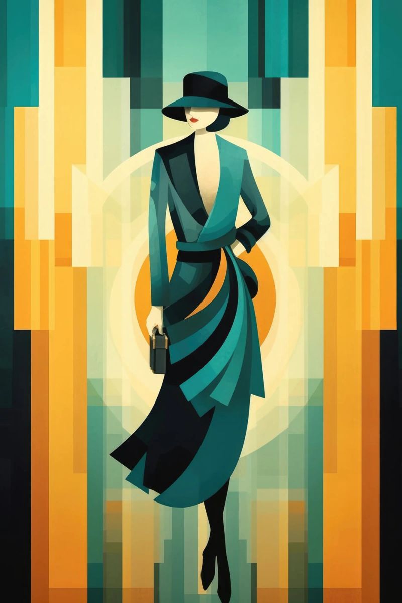 Art Deco Woman poster by Artful Muse