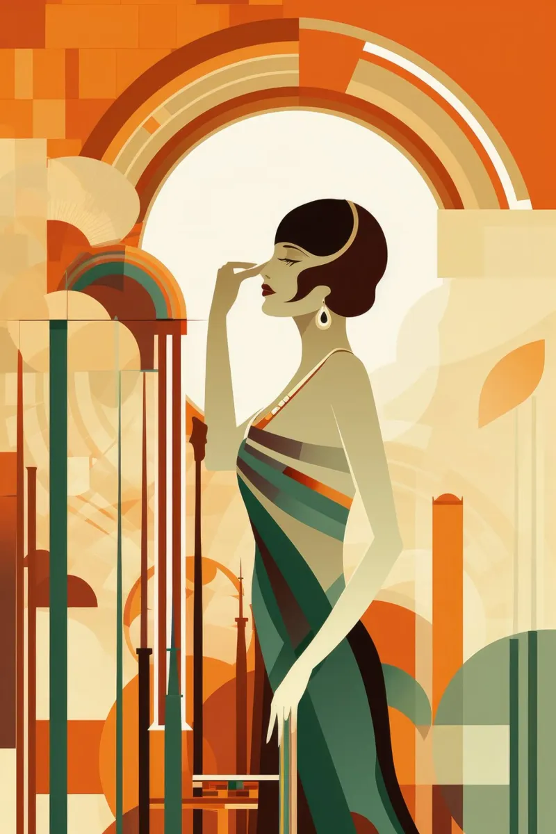 Art Deco Woman poster da Artful Muse