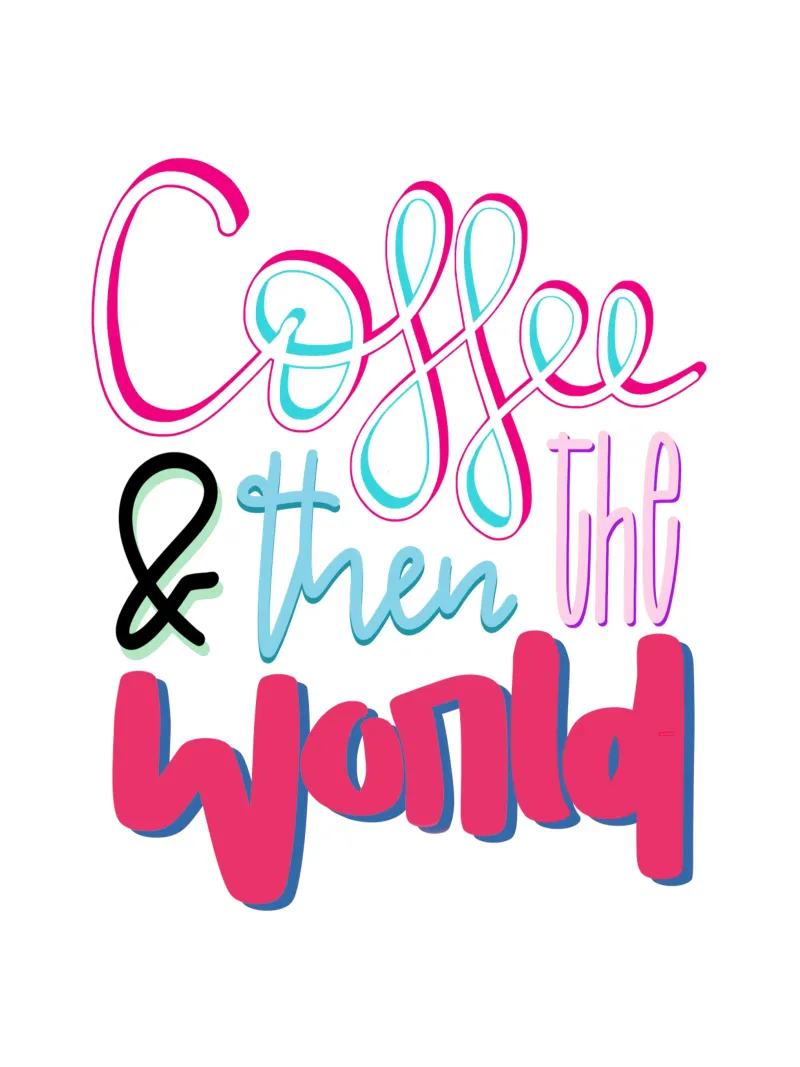 Coffee & then the world carta hahnemühle da LIMITED EDITION LETTERS