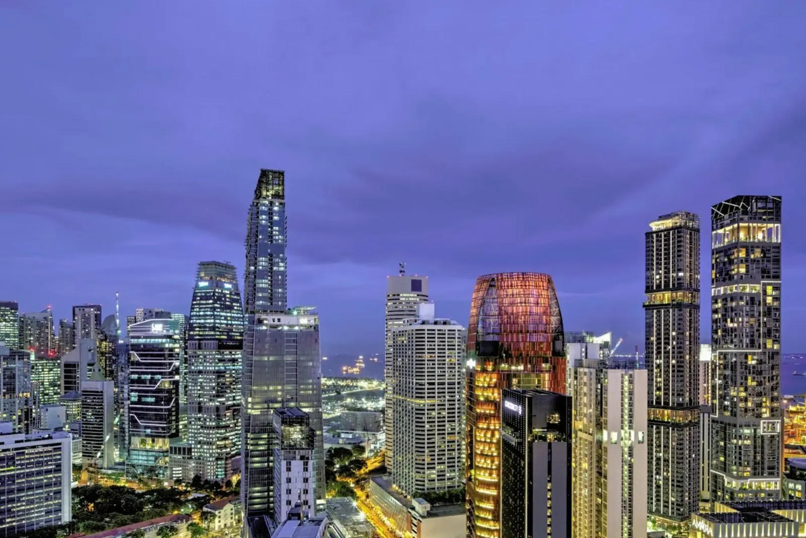Singapore No. 4 tela con Cornice a cassetta da Michael Belhadi