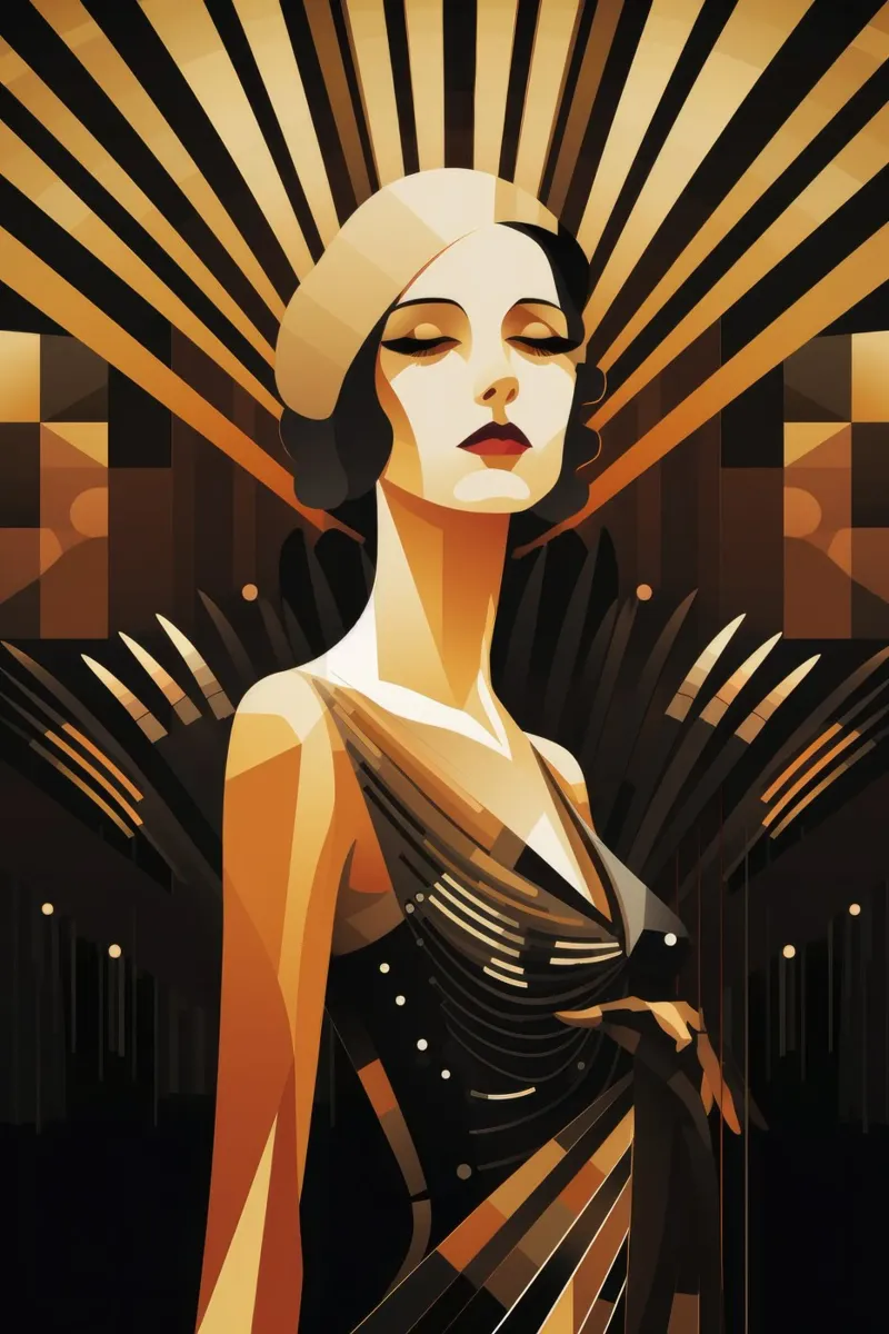 Art Deco Woman poster da Artful Muse