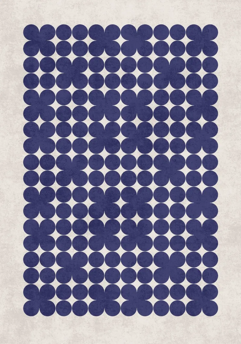 Puzzle di petali poster con telaio in alluminio da DesignArt
