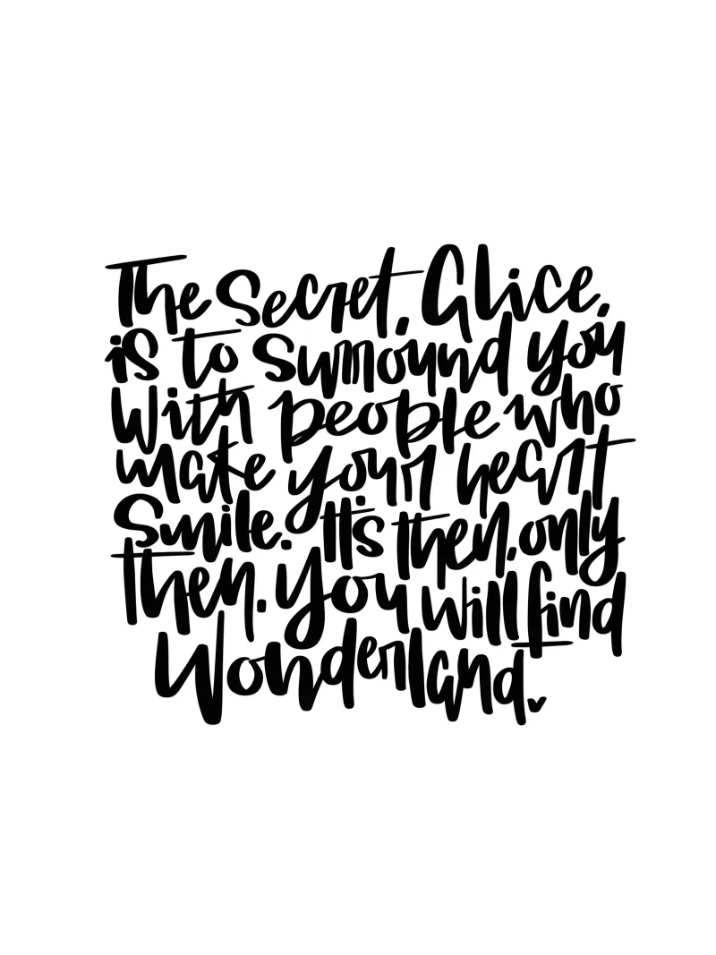 Alice in Wonderland canvas by LIMITED EDITION LETTERS