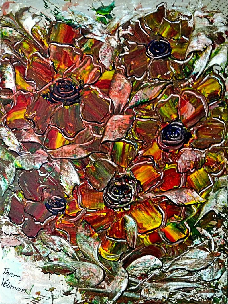 3D DREAM 7 tela con Cornice a cassetta da Thierry Vobmann Abstract painting