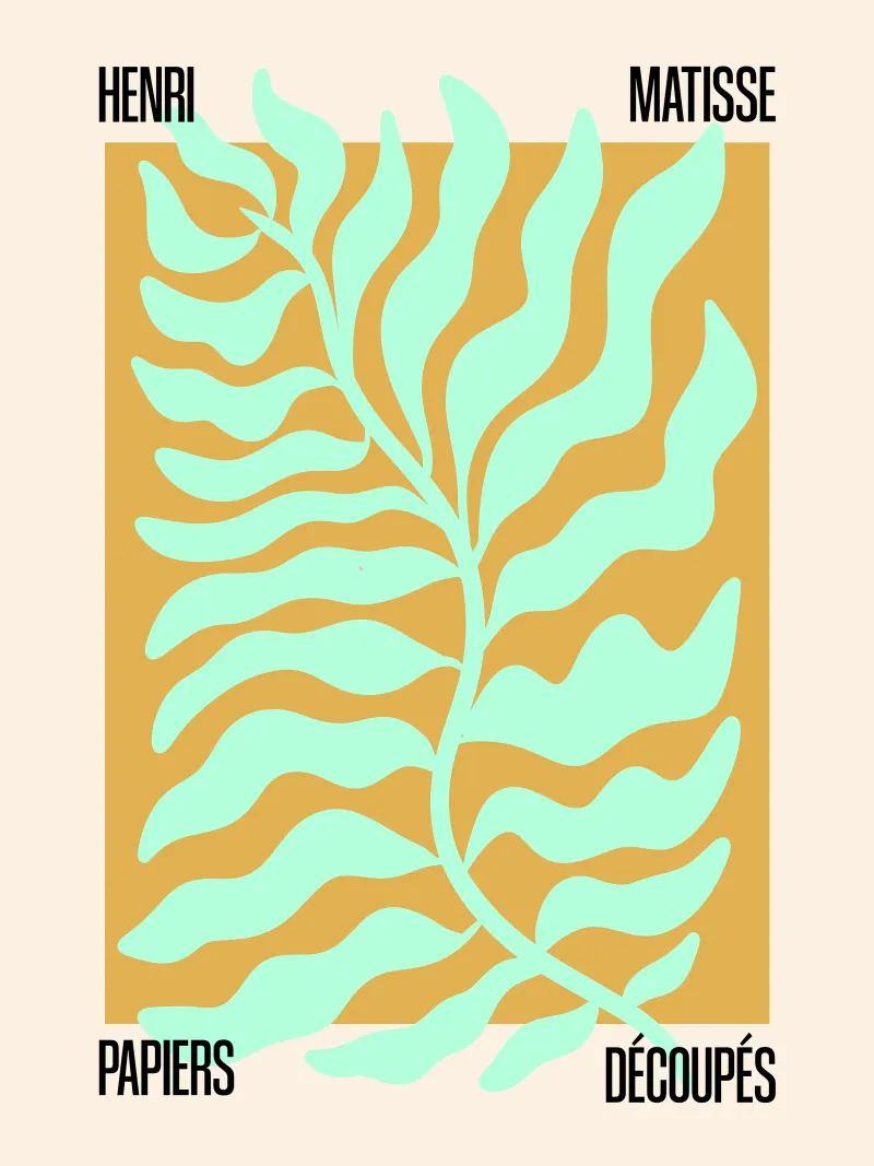 Ritaglio di Matisse - Eleganza botanica poster da SMPLE