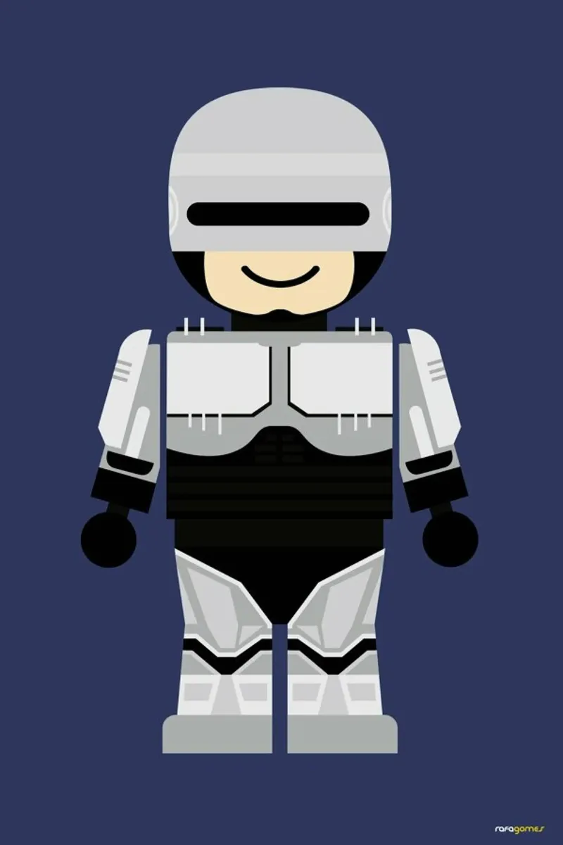 Robocop Toy pellicola backlit da Rafa Gomes