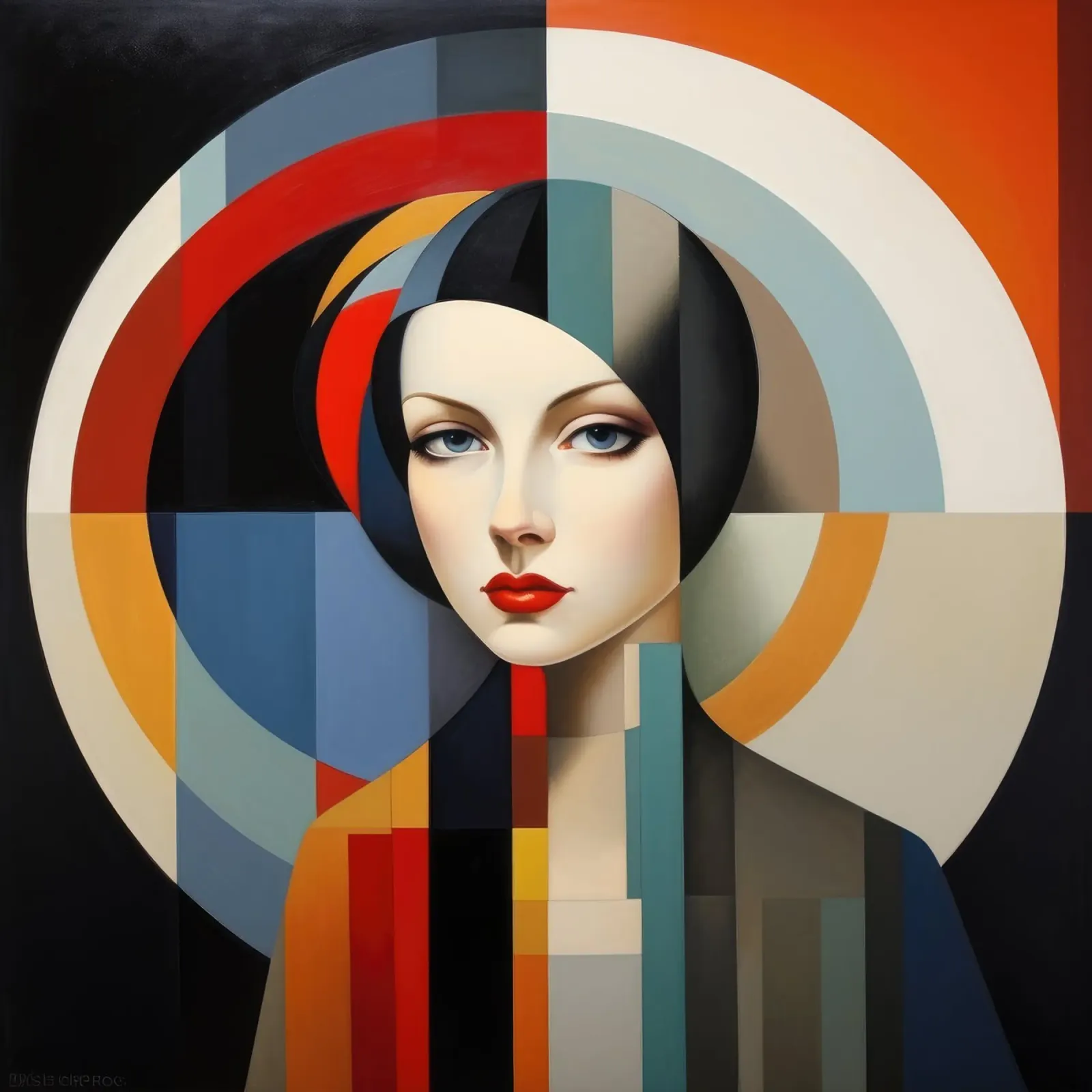 Donna turca Bauhaus poster da Artful Muse