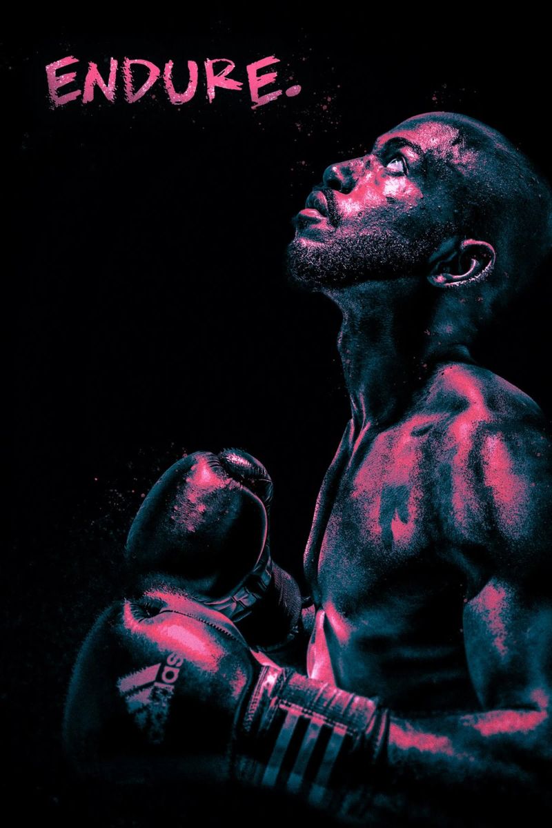 Boxer - endure. Poster von athlete.art